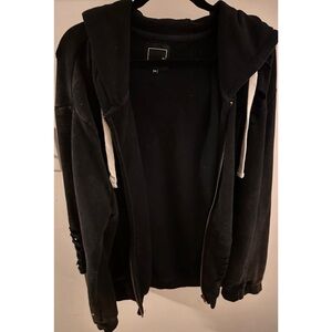 Lily & Lottie for Lauriebelles distressed zip up jacket